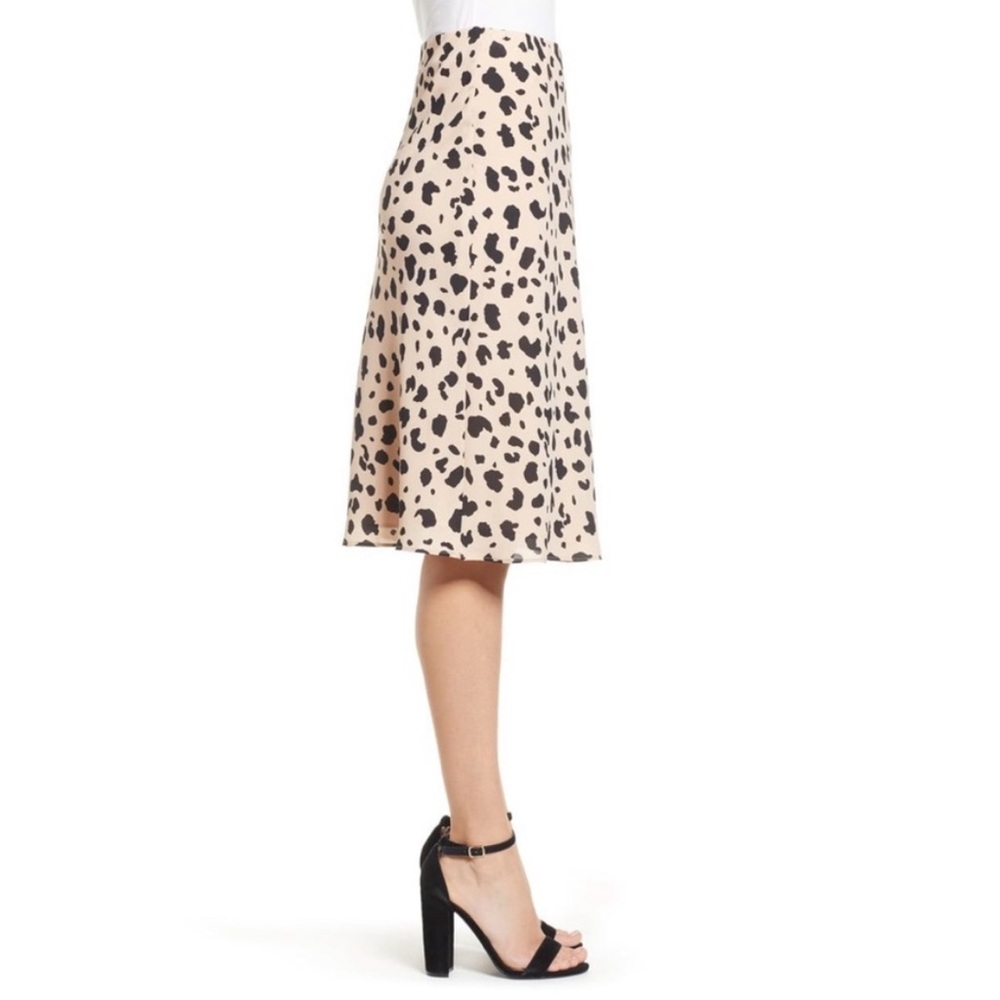Leopard midi skirt silky style - Picture 2 of 3